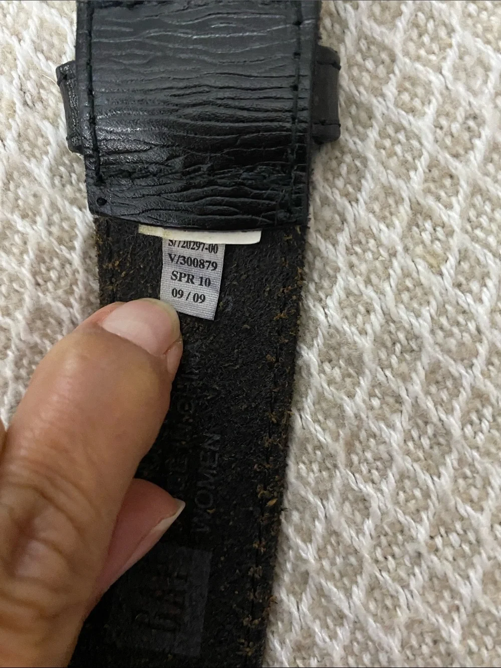 GAP Black Studded Leather Women's Belt